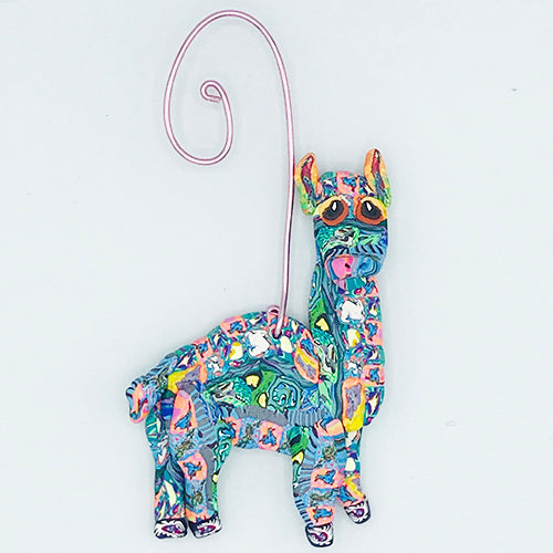 Alpaca Polymer Clay Ornament