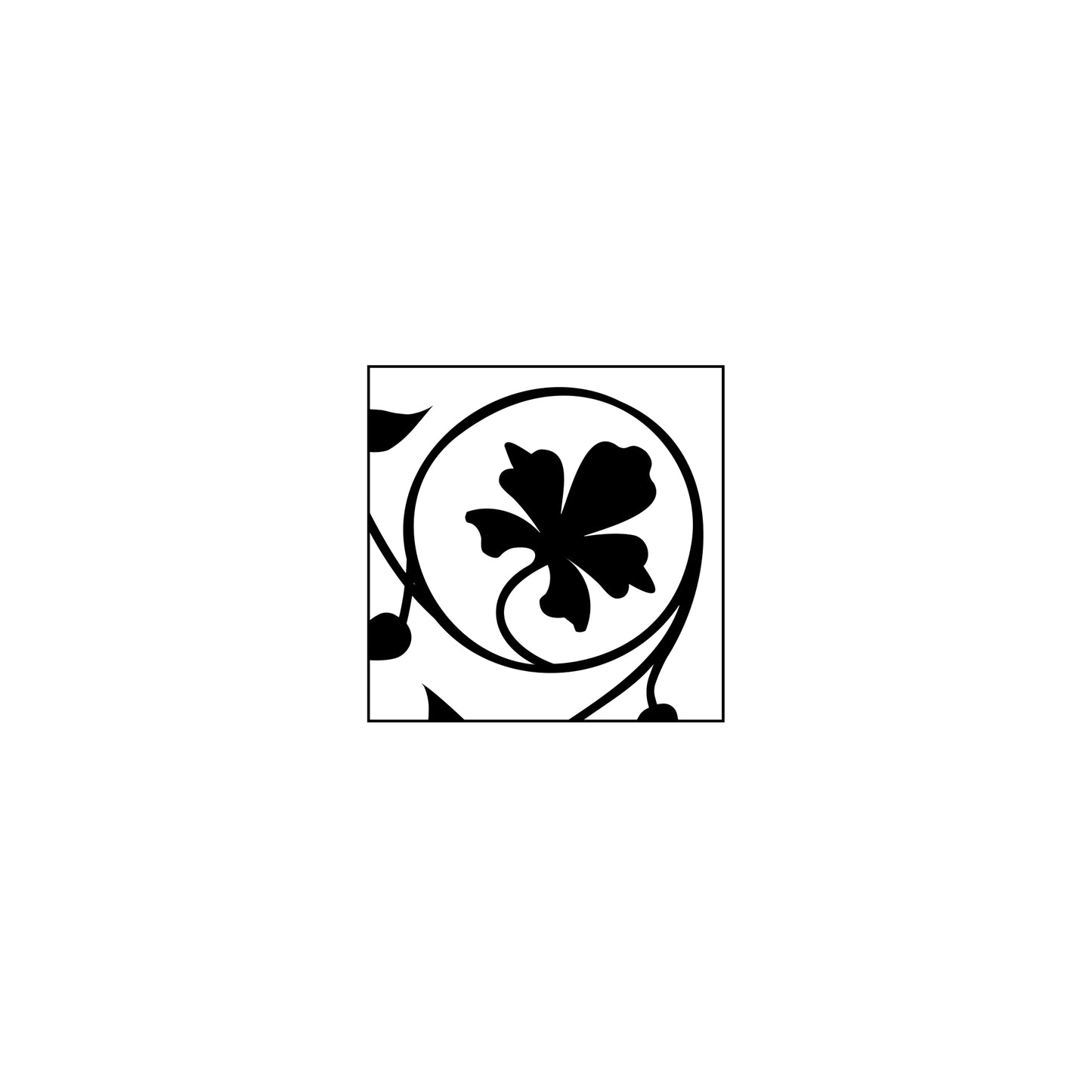Grapevines Stamped Tile