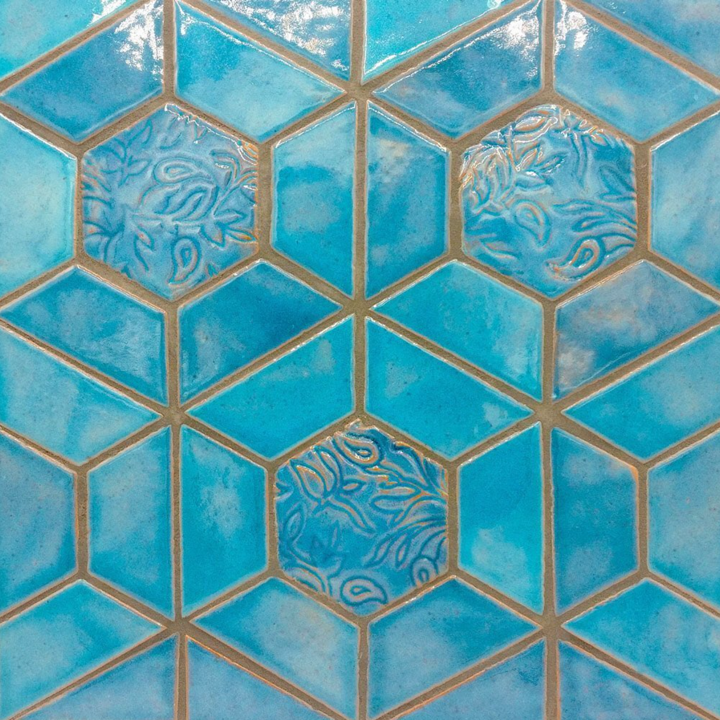 Hexagon Paisley Vines