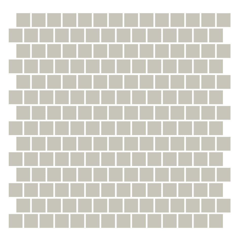 3/4" Square Unglazed Porcelain