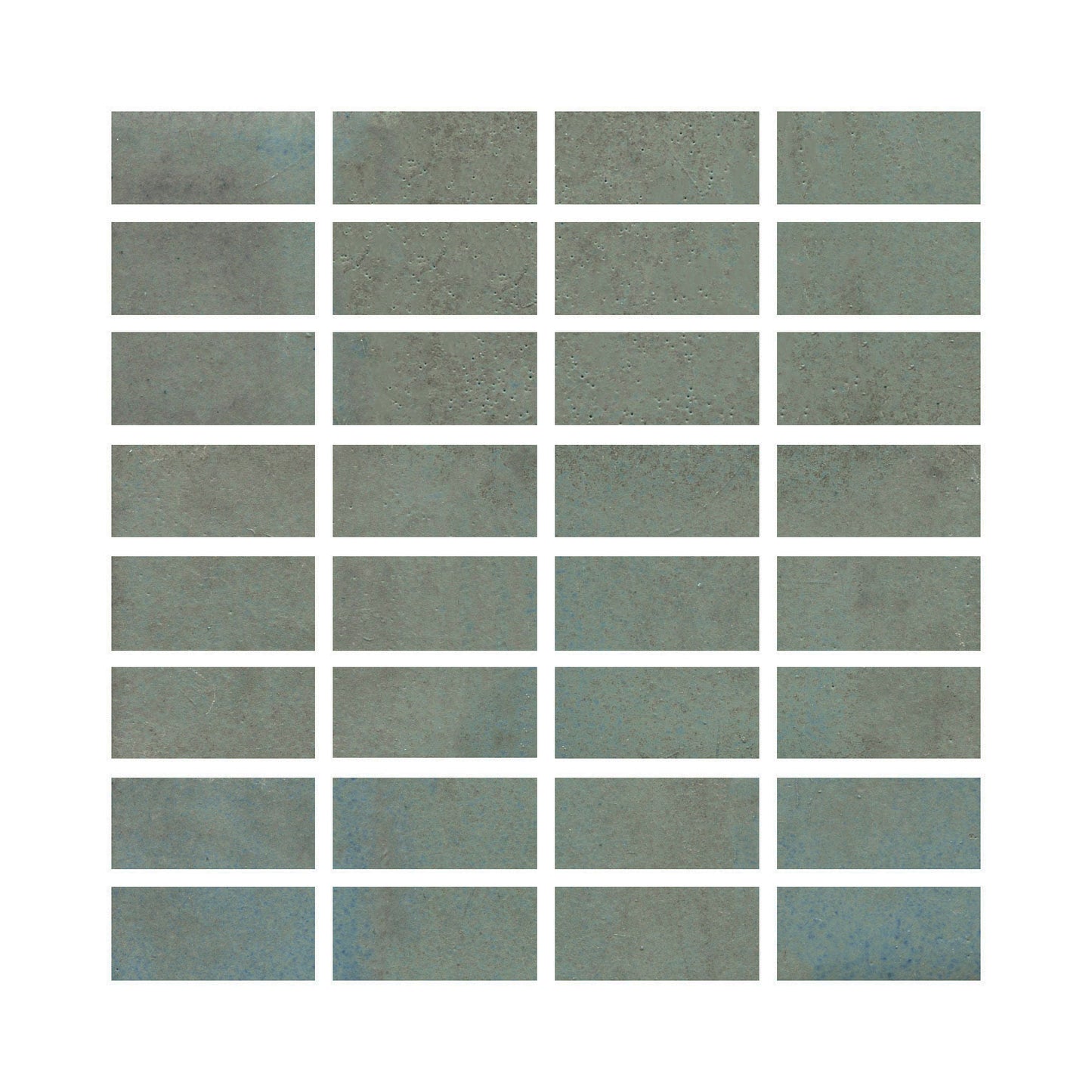 A cool grey color and a glossy opaque, showing medium variation with occasional blue-grey flashes.