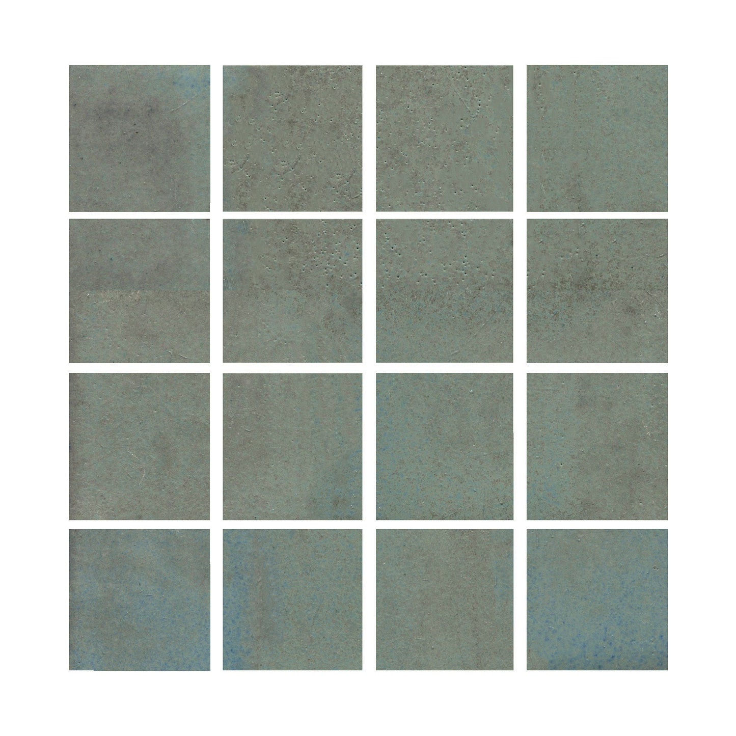 A cool grey color and a glossy opaque, showing medium variation with occasional blue-grey flashes.