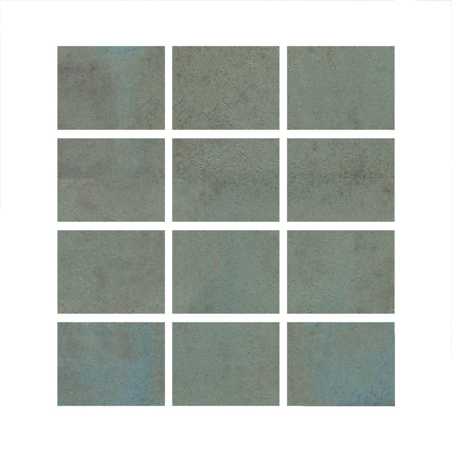 A cool grey color and a glossy opaque, showing medium variation with occasional blue-grey flashes.