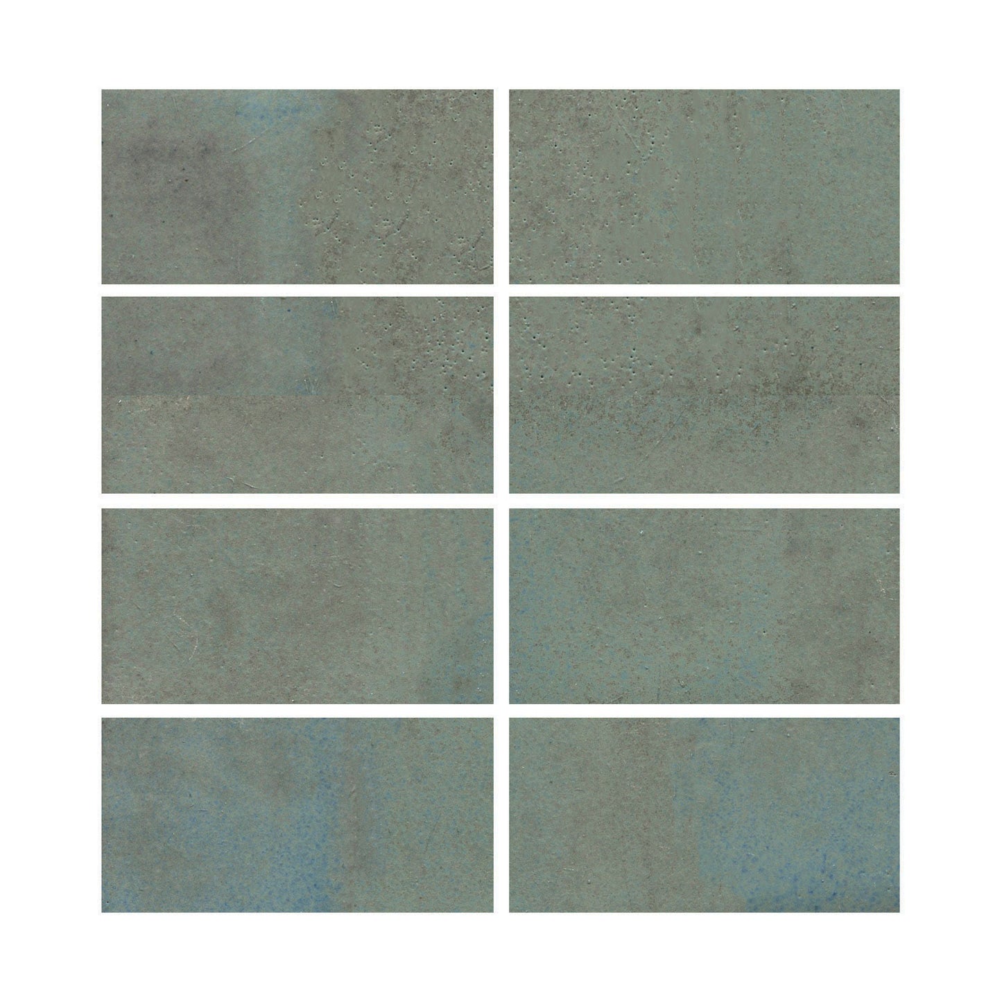 A cool grey color and a glossy opaque, showing medium variation with occasional blue-grey flashes.