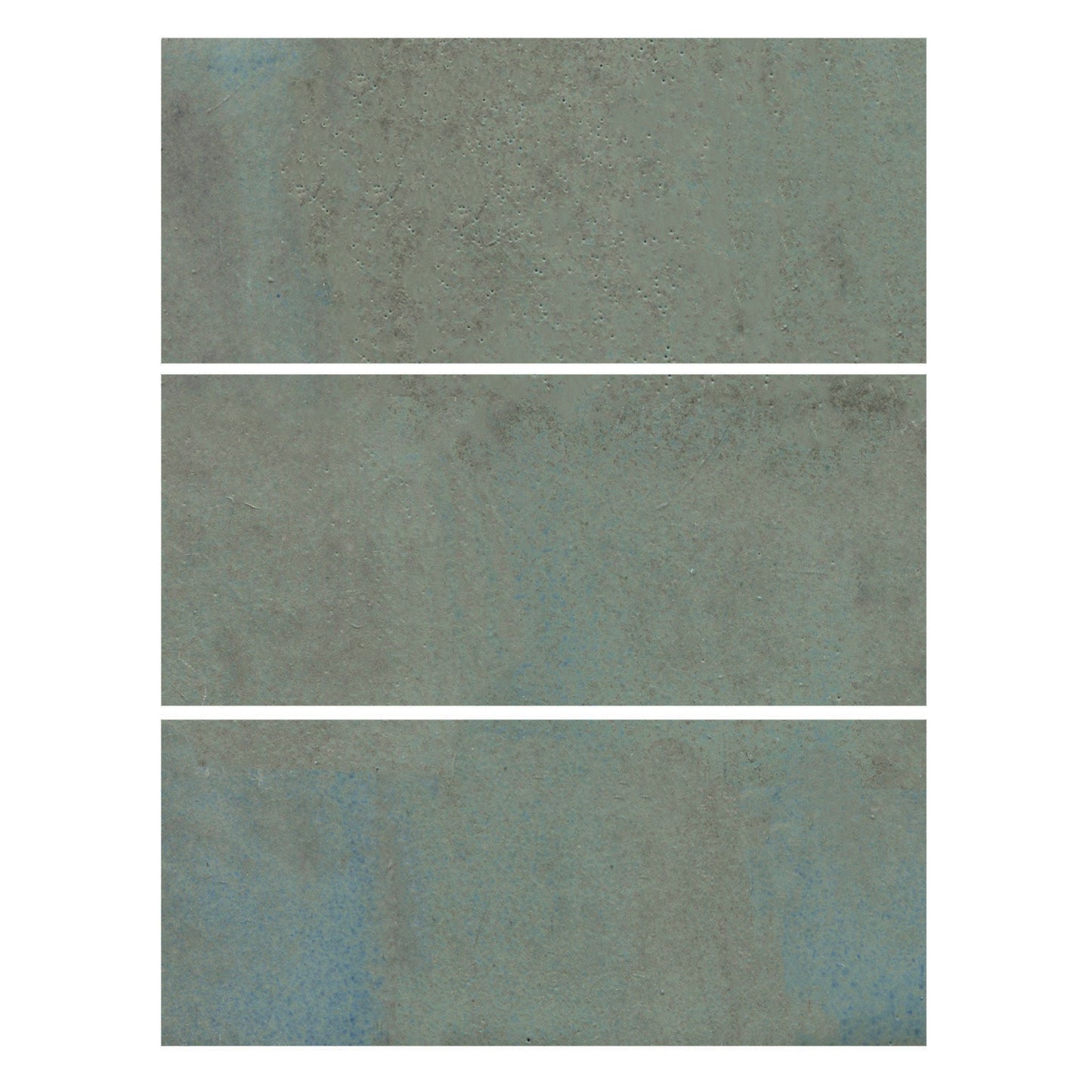 A cool grey color and a glossy opaque, showing medium variation with occasional blue-grey flashes.