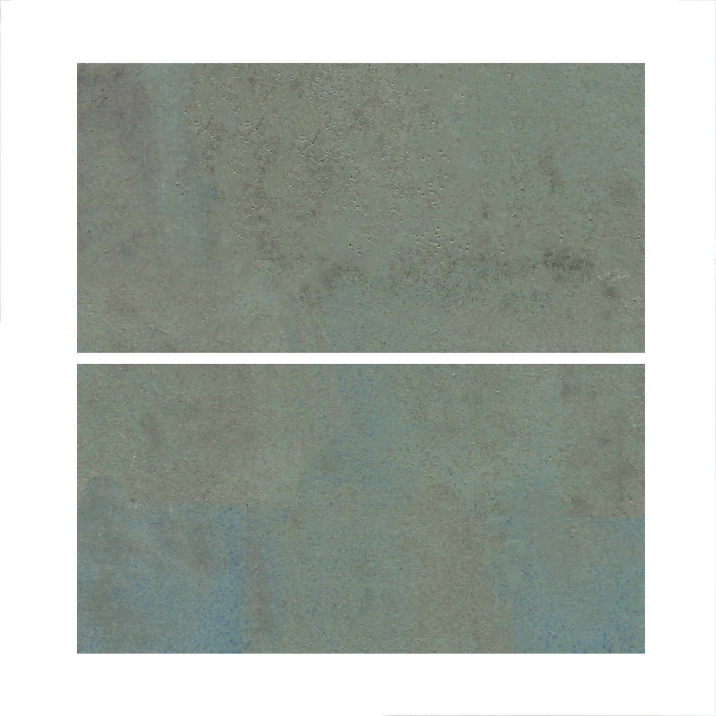 A cool grey color and a glossy opaque, showing medium variation with occasional blue-grey flashes.