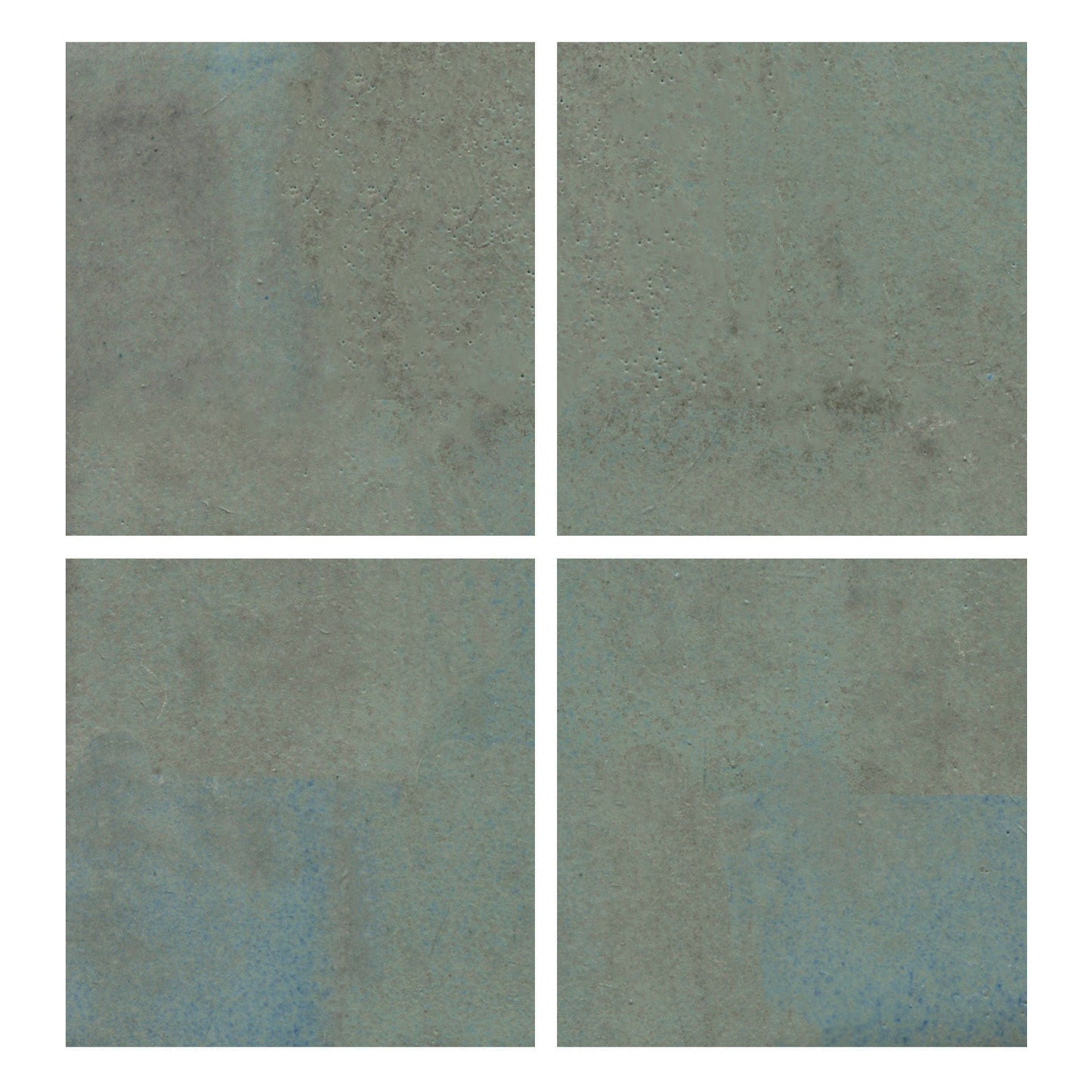 A cool grey color and a glossy opaque, showing medium variation with occasional blue-grey flashes.
