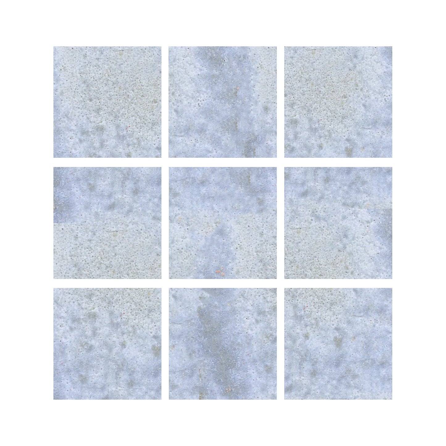 Mottled light grey blue