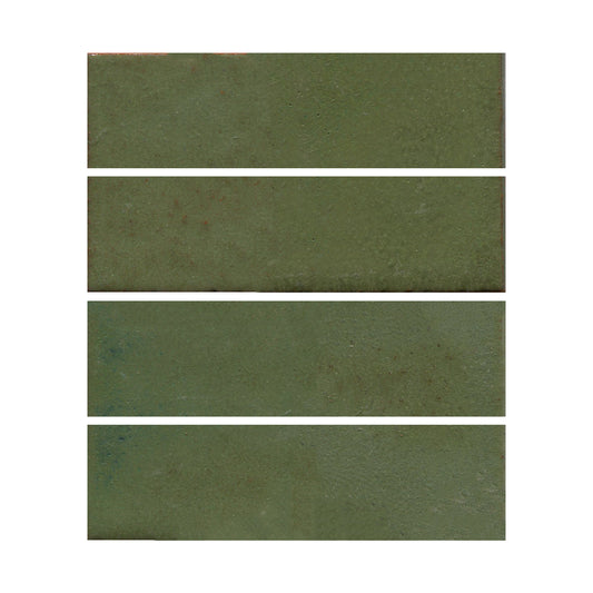 Glossy Pesto 2"x 6" (4 SF Available) 10% off