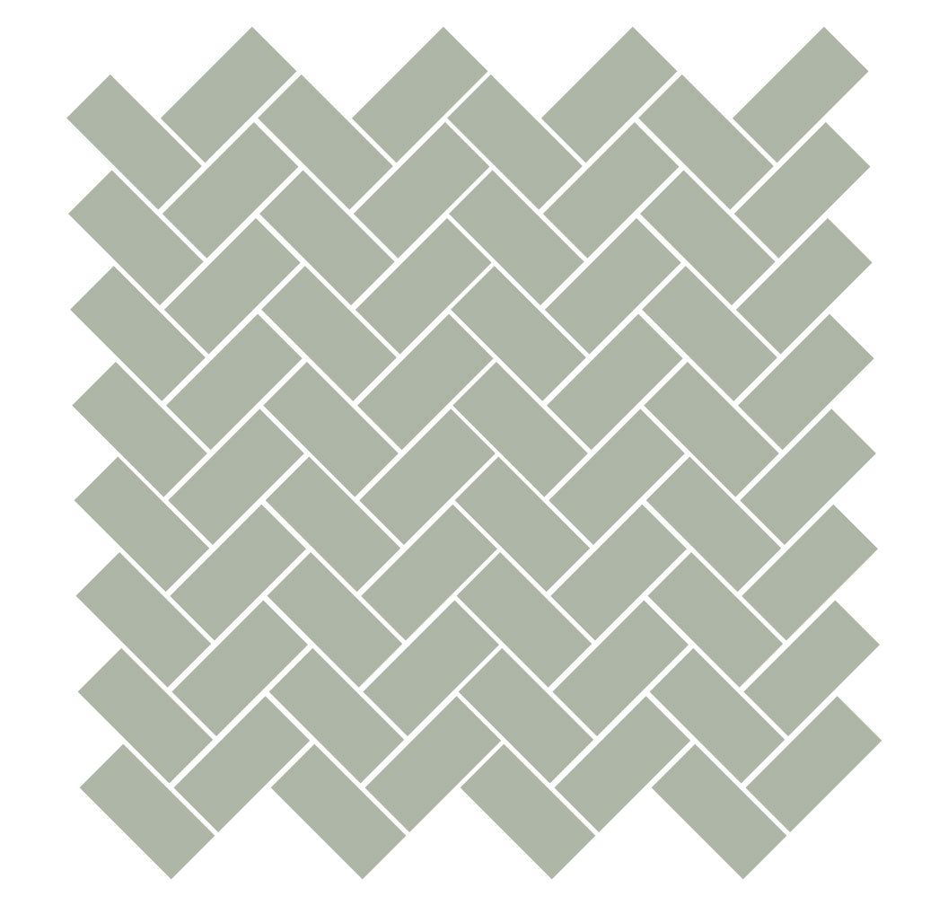 1" x 2" Rectangles Unglazed Porcelain