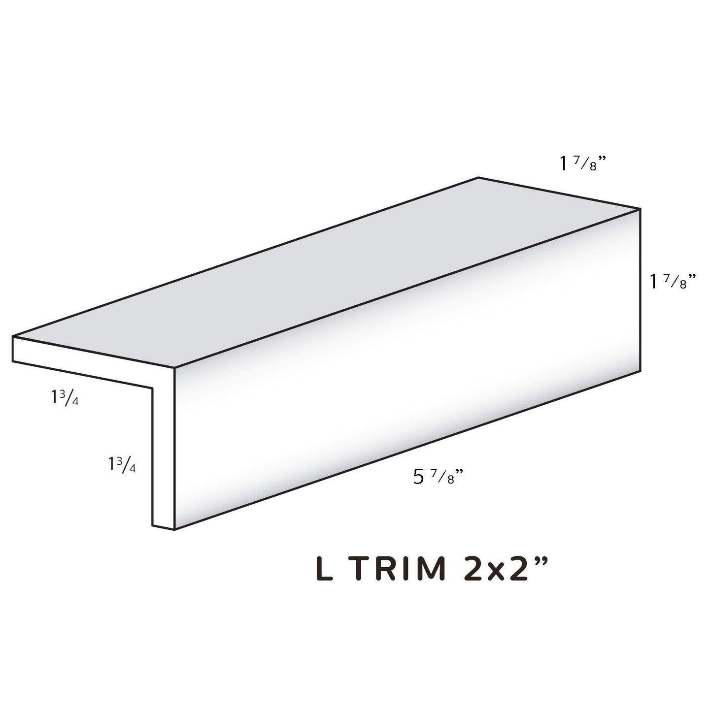 L Trim 2" Wide