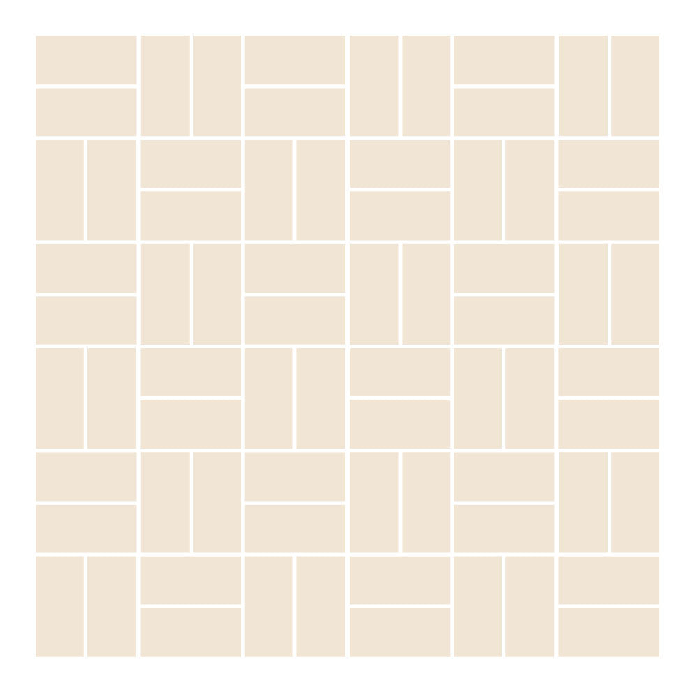 1" x 2" Rectangles Unglazed Porcelain