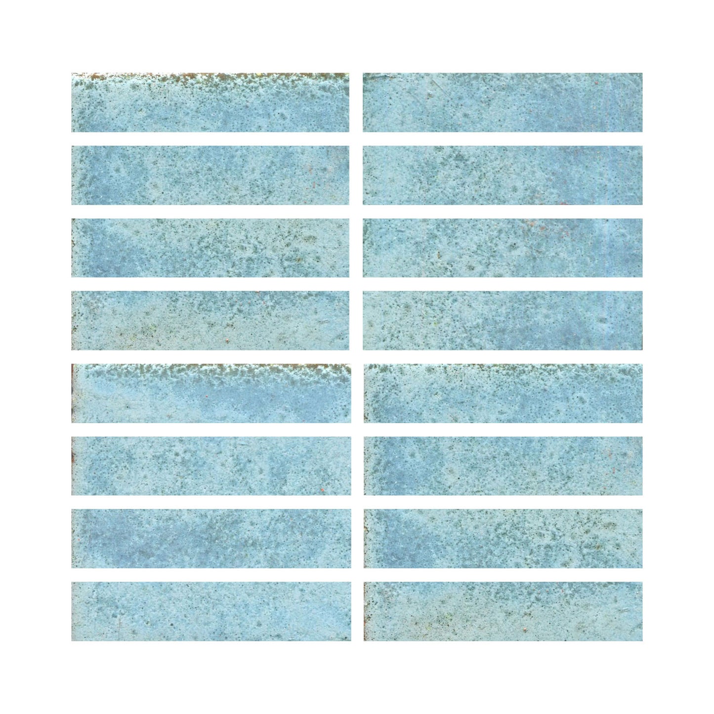 Mottled matte aqua