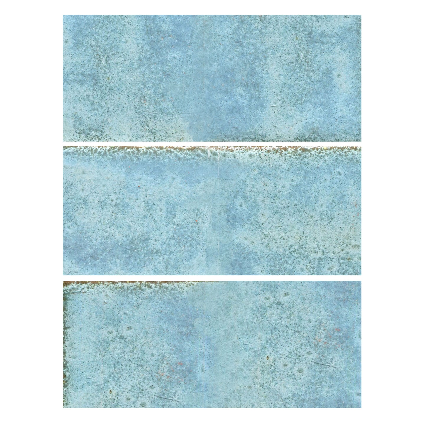 Mottled matte aqua