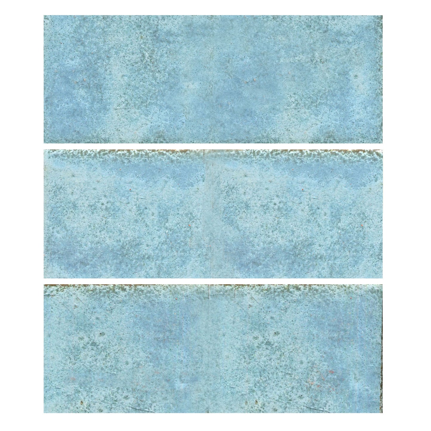 Mottled matte aqua