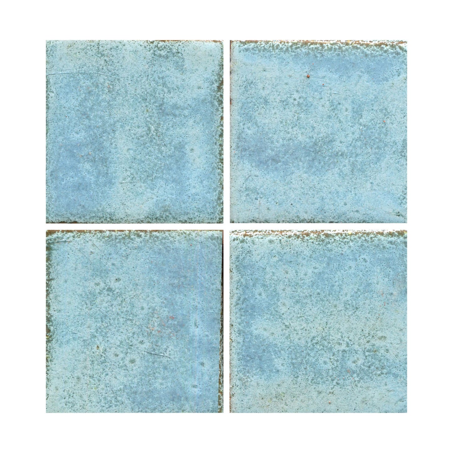 Mottled matte aqua