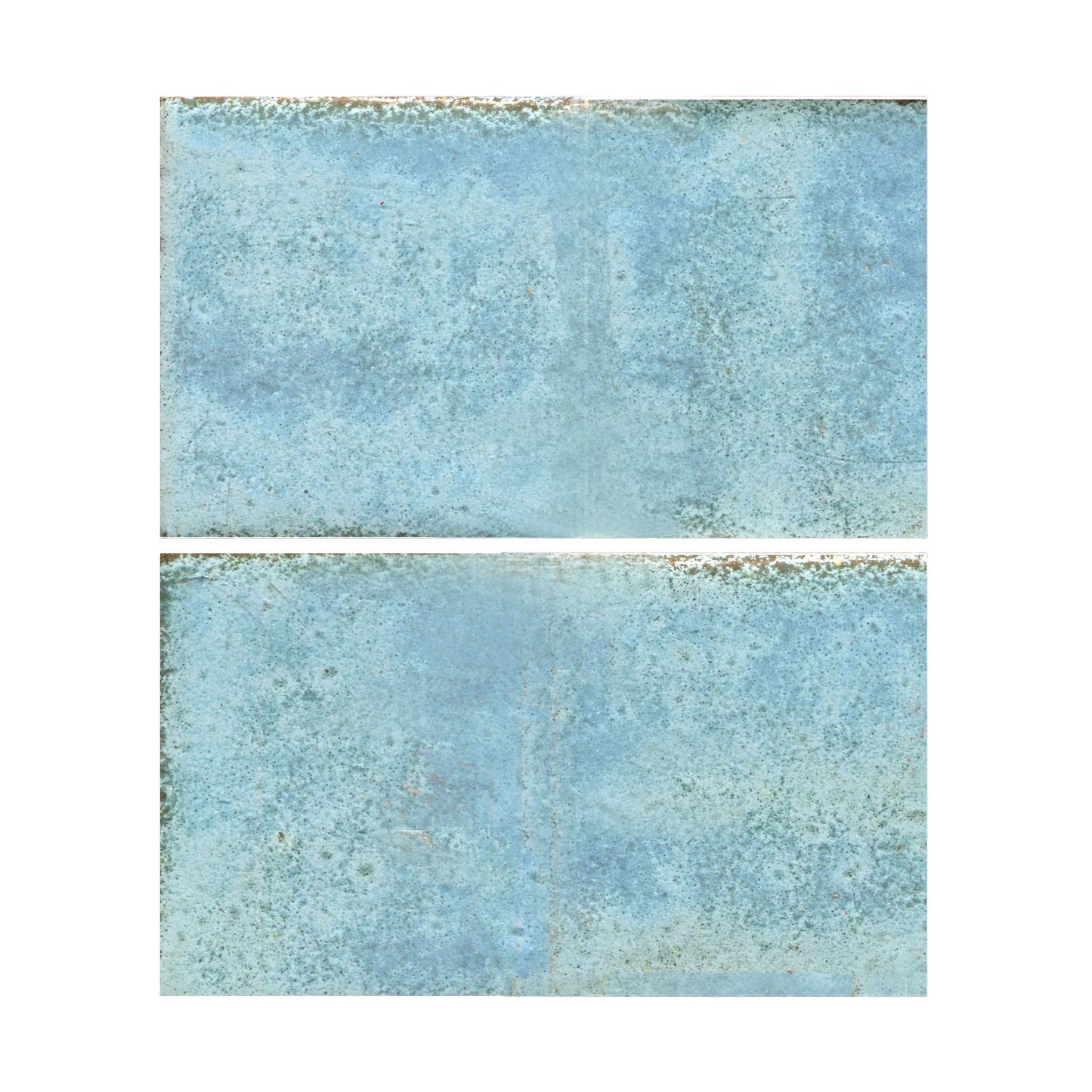 Mottled matte aqua