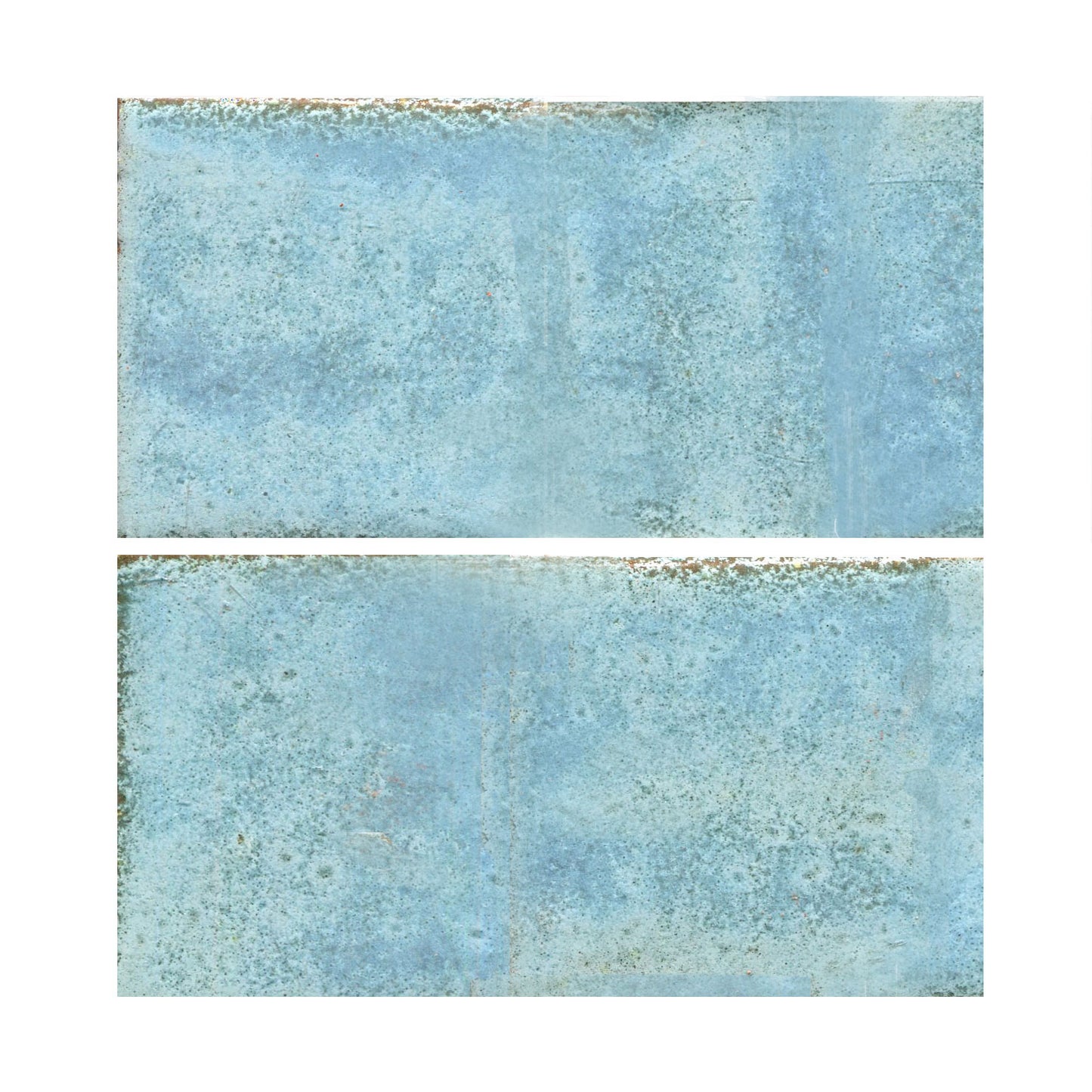 Mottled matte aqua