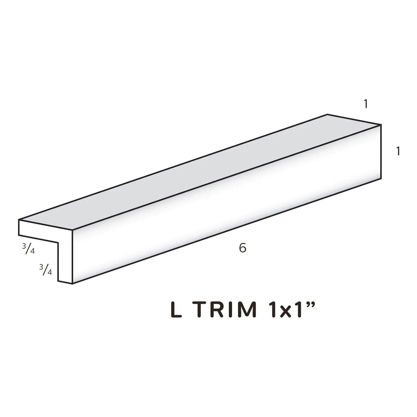 L Trim 1" Wide