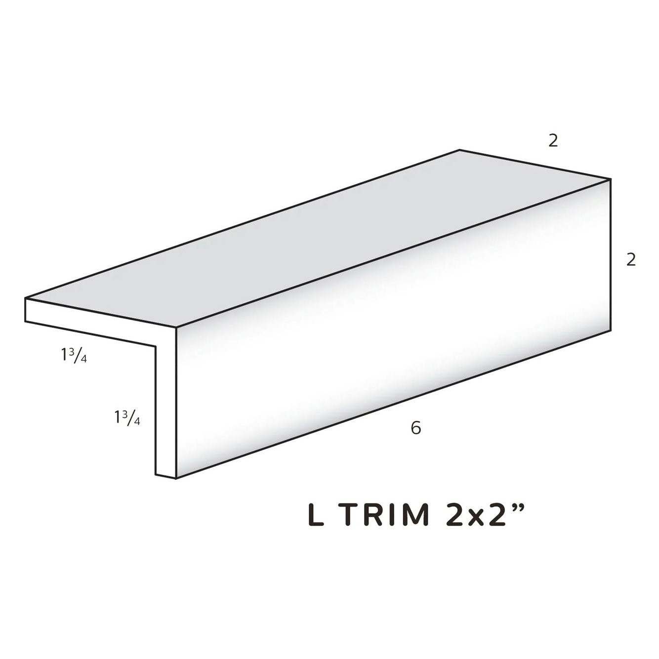 L Trim 2" Wide