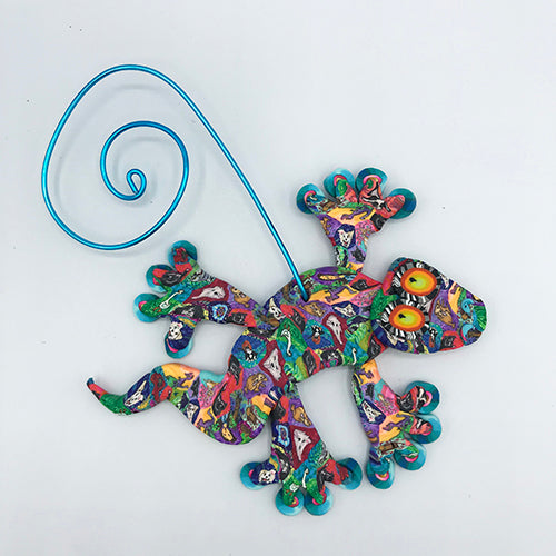 Gecko Polymer Clay Ornament