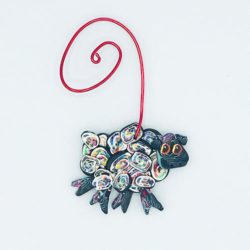 Sheep Polymer Clay Ornament