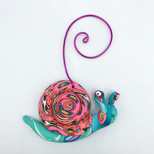 Snail Polymer Clay Ornament