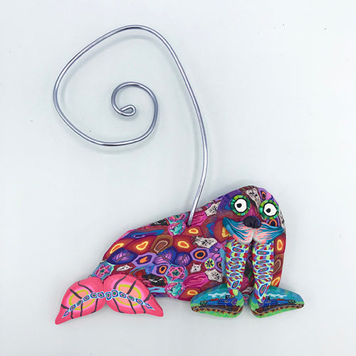 Walrus Polymer Clay Ornament