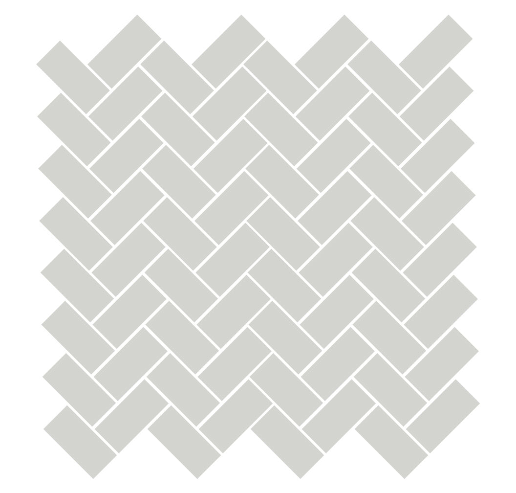 1" x 2" Rectangles Unglazed Porcelain