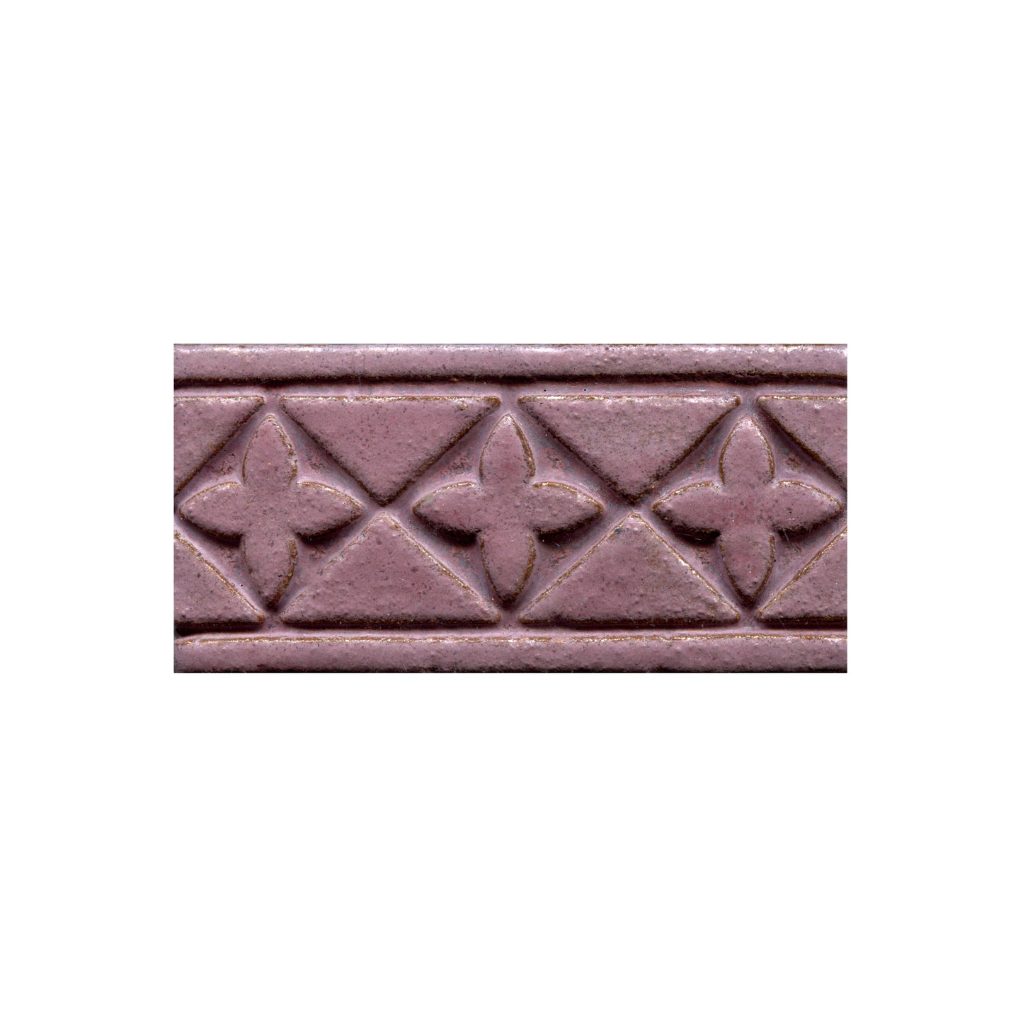 A rhubarb crisp pink floral-patterned molding or trim piece.
