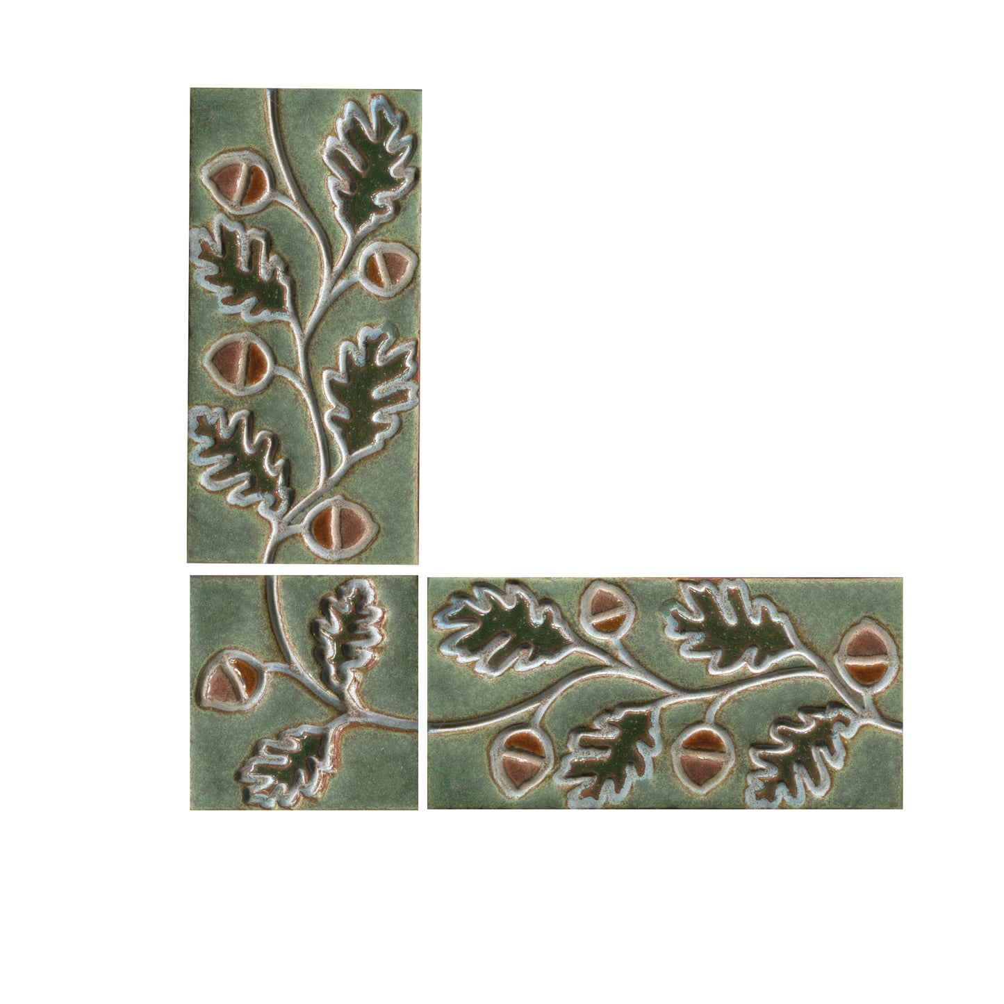 Acorns and Leaves Border