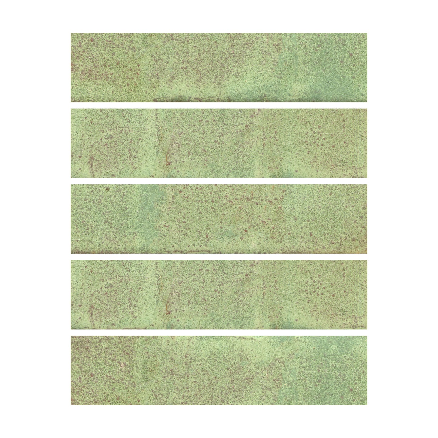 Mottled matte green color