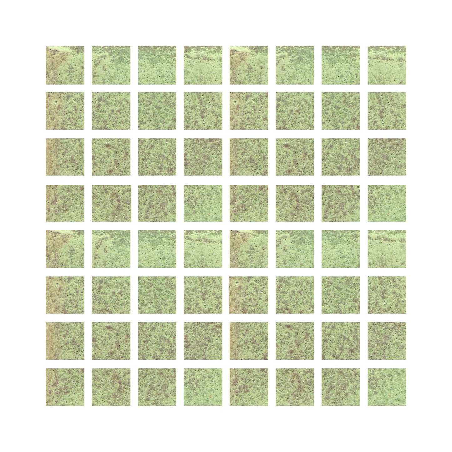 Mottled matte green color