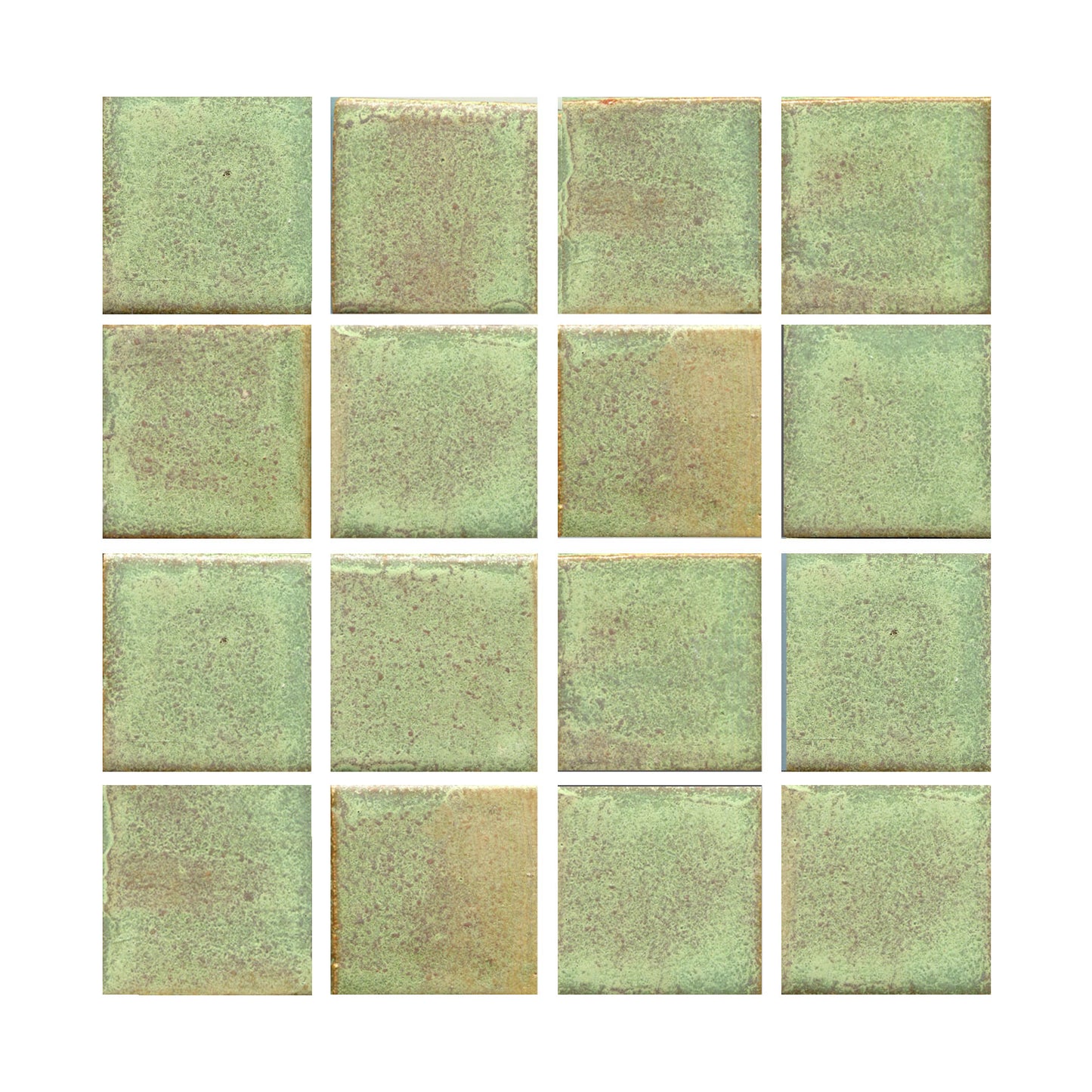 Mottled matte green color