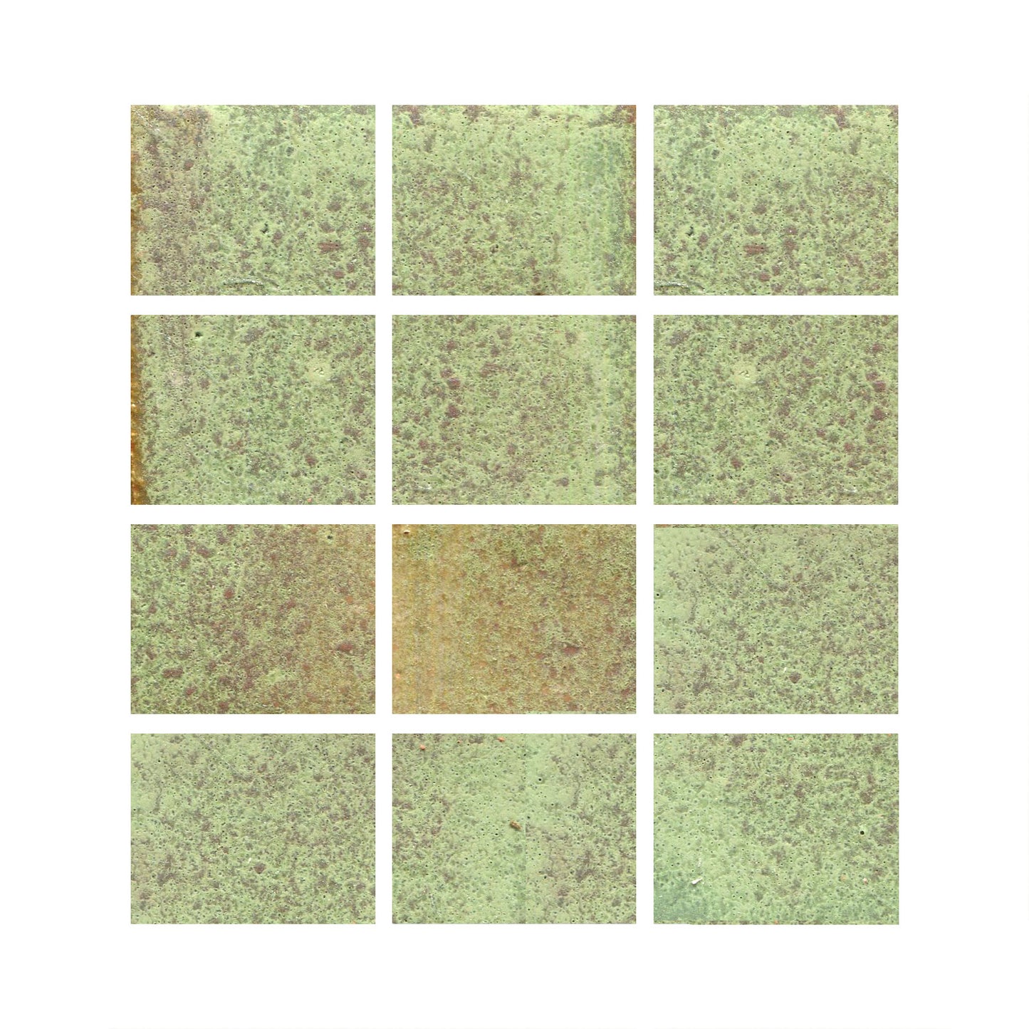 Mottled matte green color