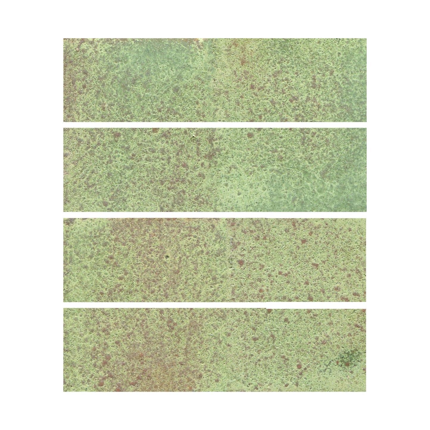Mottled matte green color