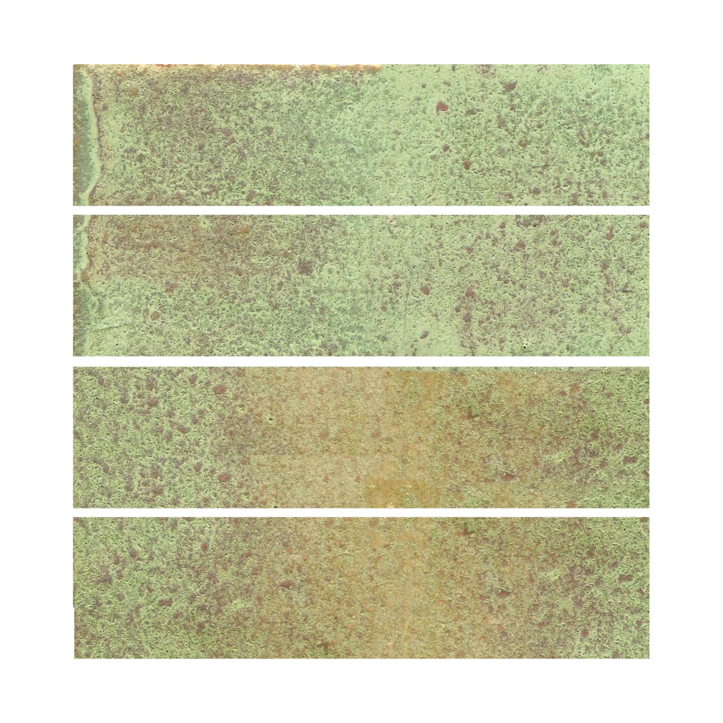 Mottled matte green color