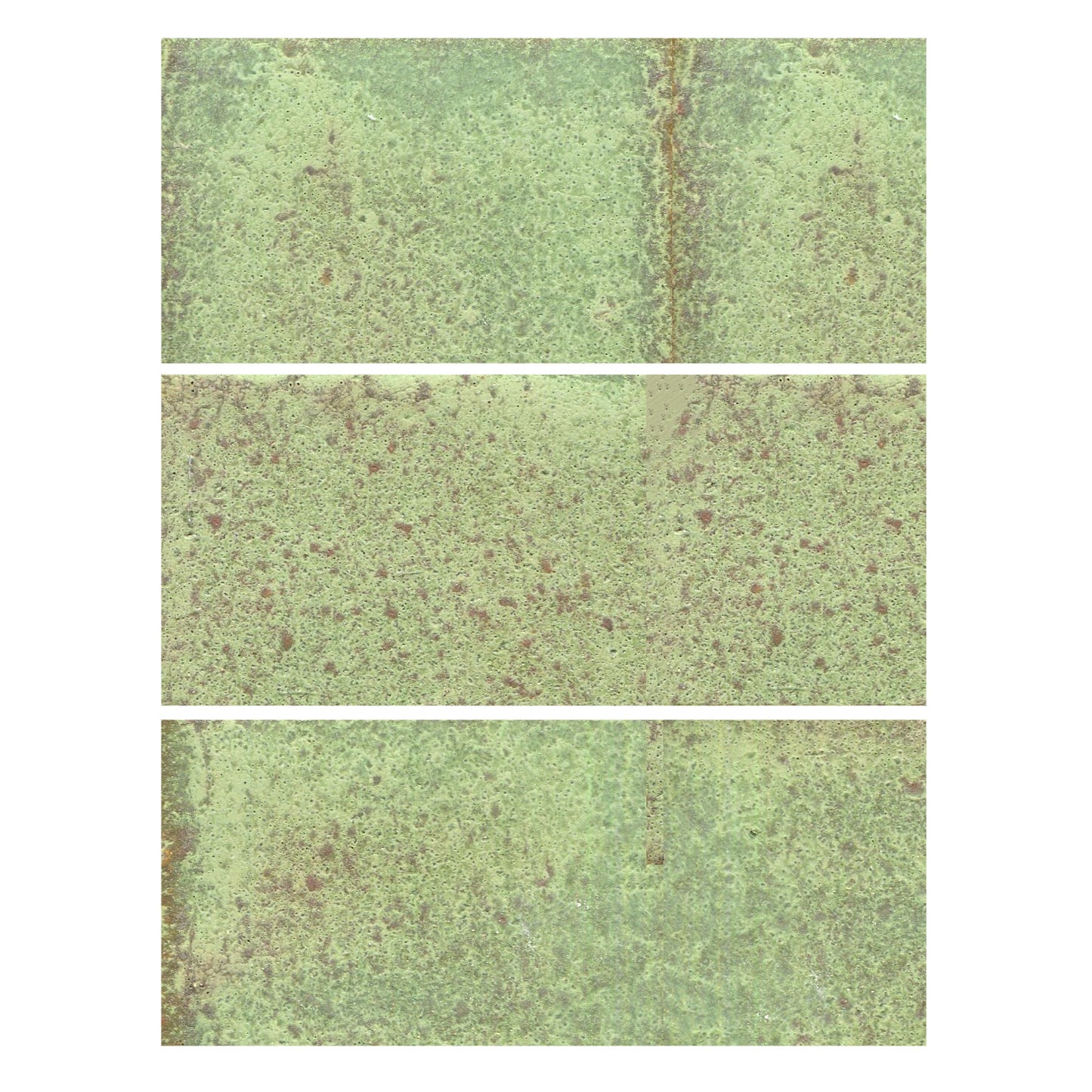 Mottled matte green color