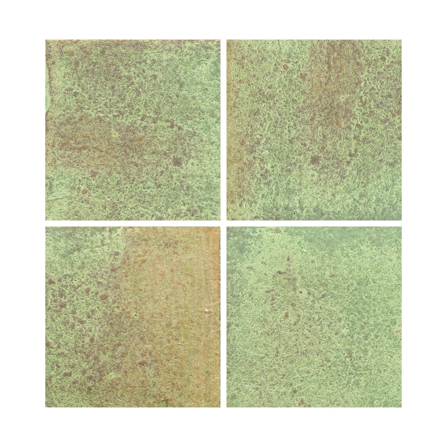 Mottled matte green color