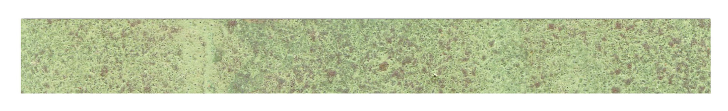 ceramic tile trim in matte green