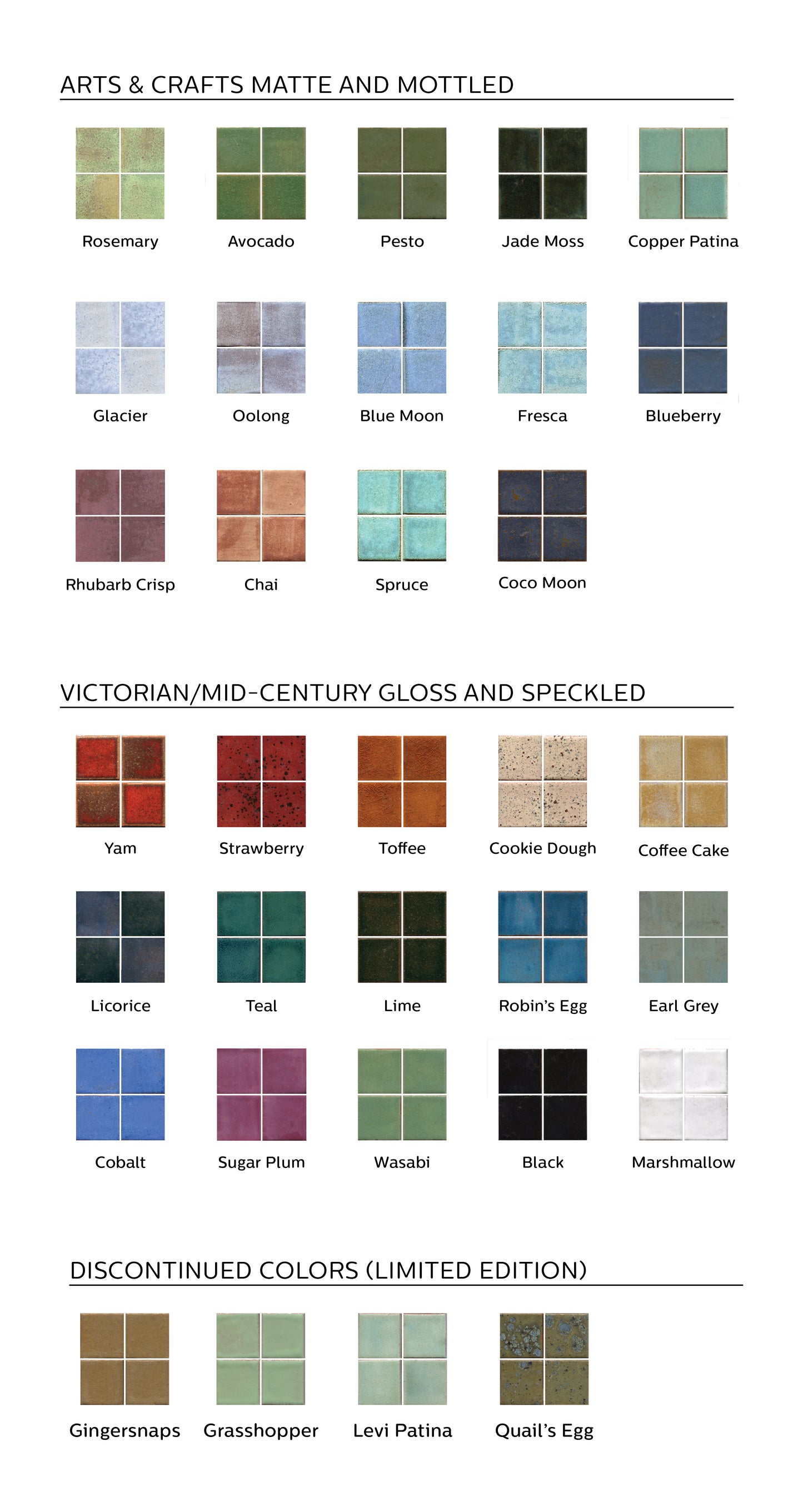 Handmade Shape Tiles Samples Pack