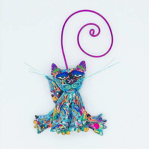 Cat Polymer Clay Ornament