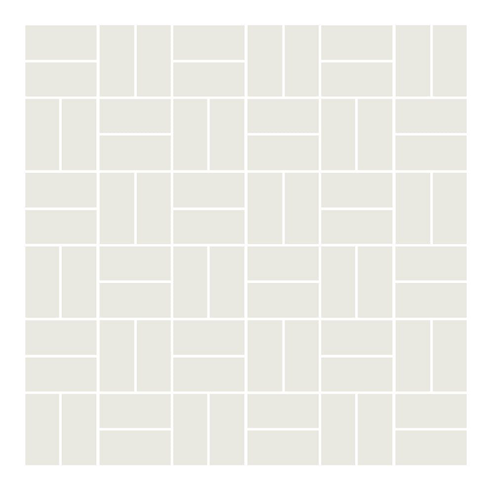 1" x 2" Rectangles Unglazed Porcelain