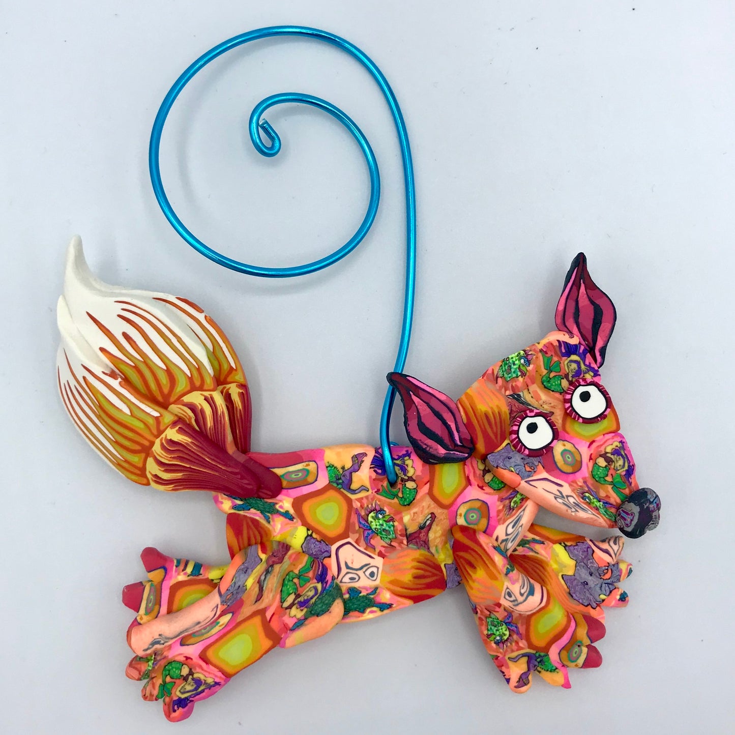 Fox Polymer Clay Ornament