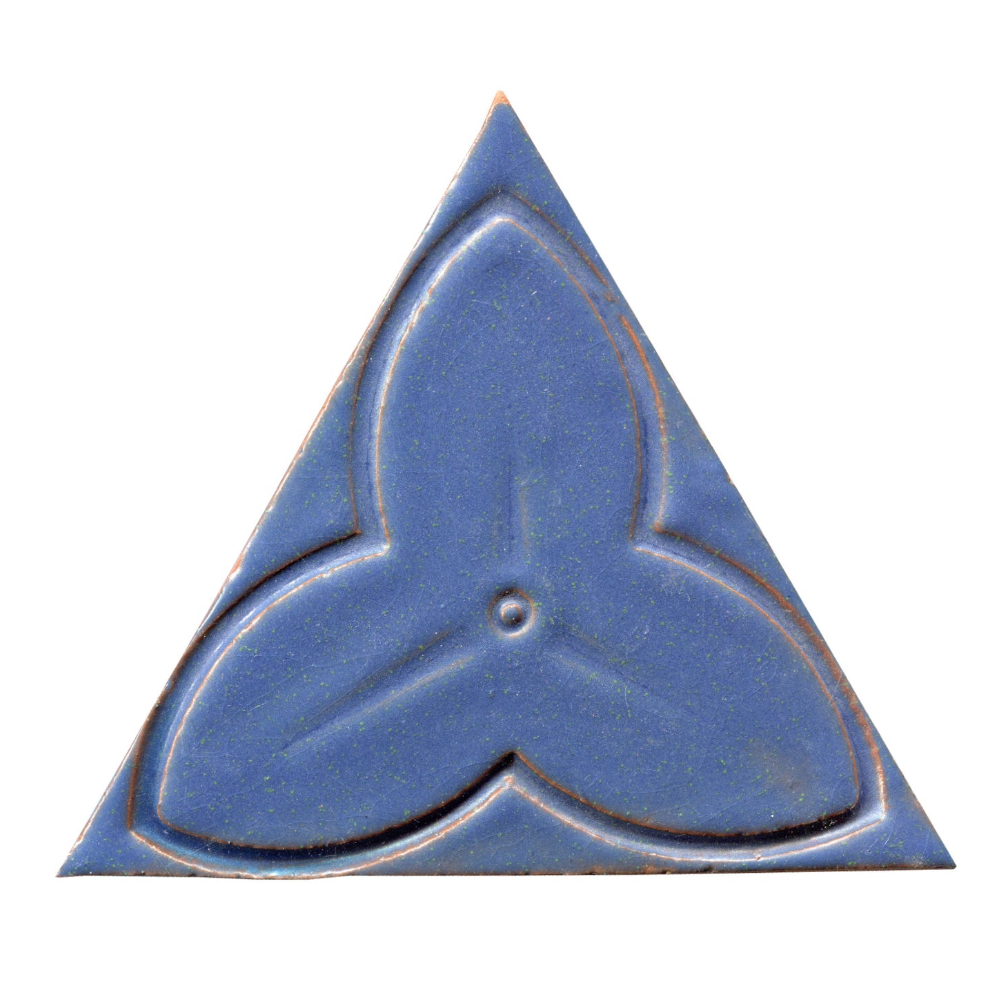 Blueberry Trillium flower 6" triangle tile