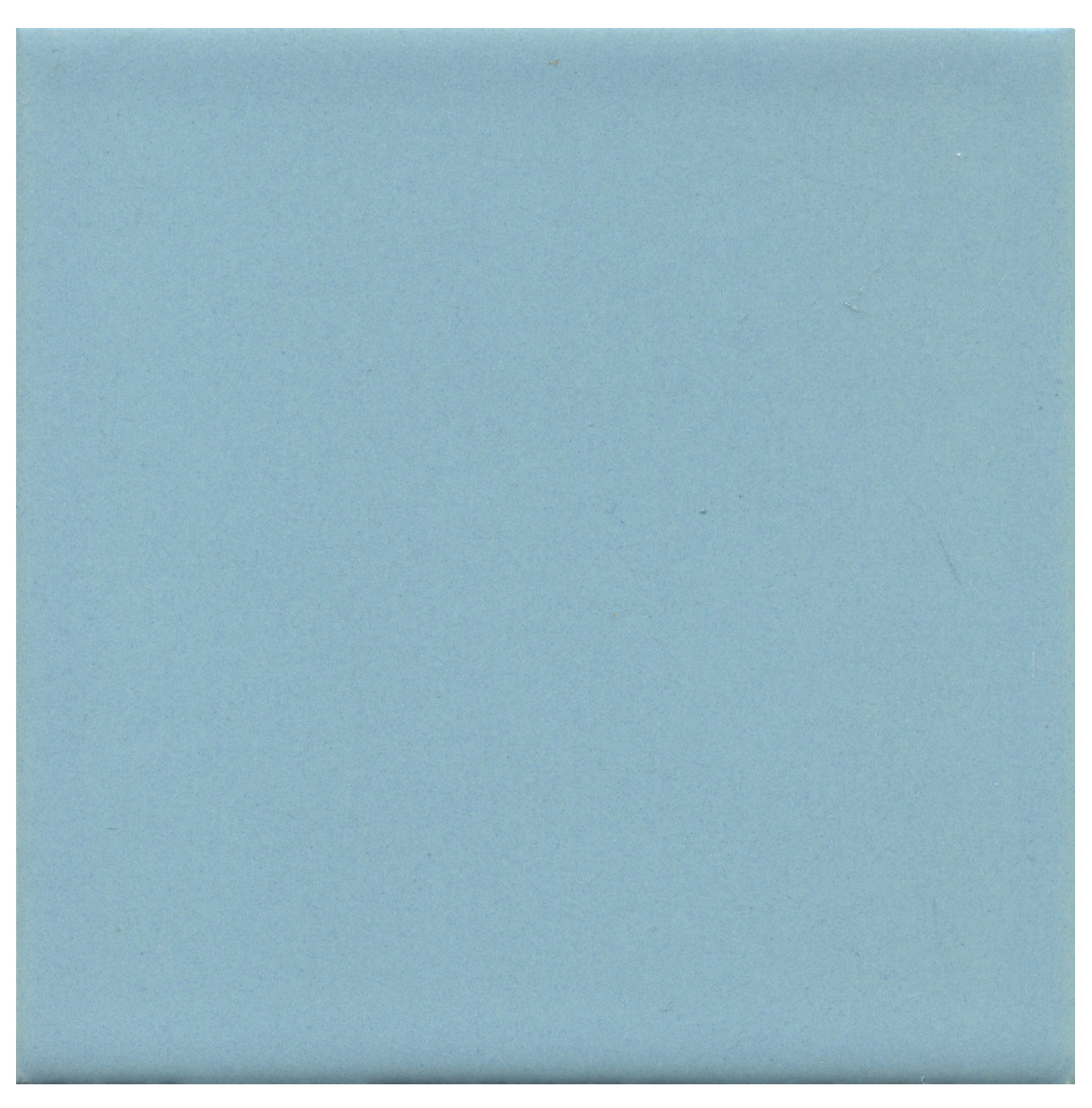 A single aqua-blue square ceramic tile with a opaque gloss finish.