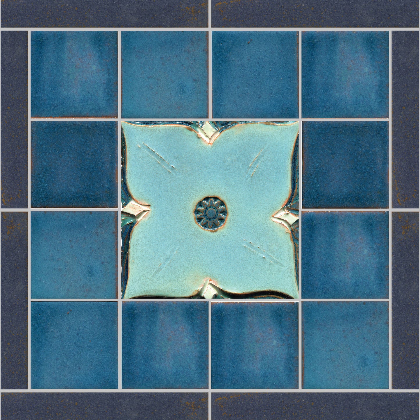 The Centerpiece Tile Mural Quebec Medieval