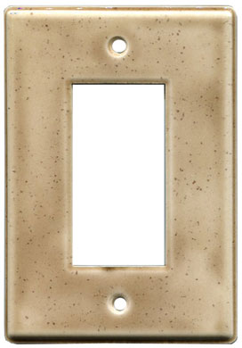 Ash single GFI ceramic switch plate