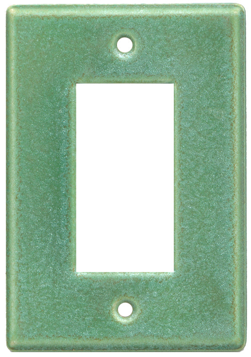 Crystallized Avocado GFI Ceramic Switch Plate 