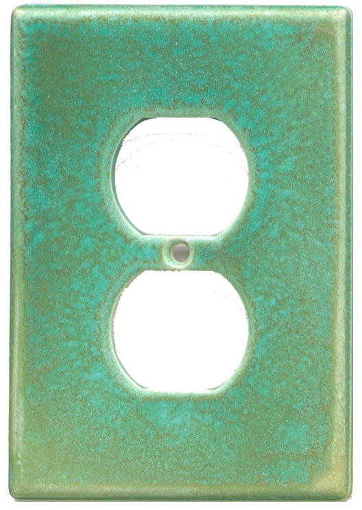 Crystallized Avocado single outlet Ceramic Switch Plate